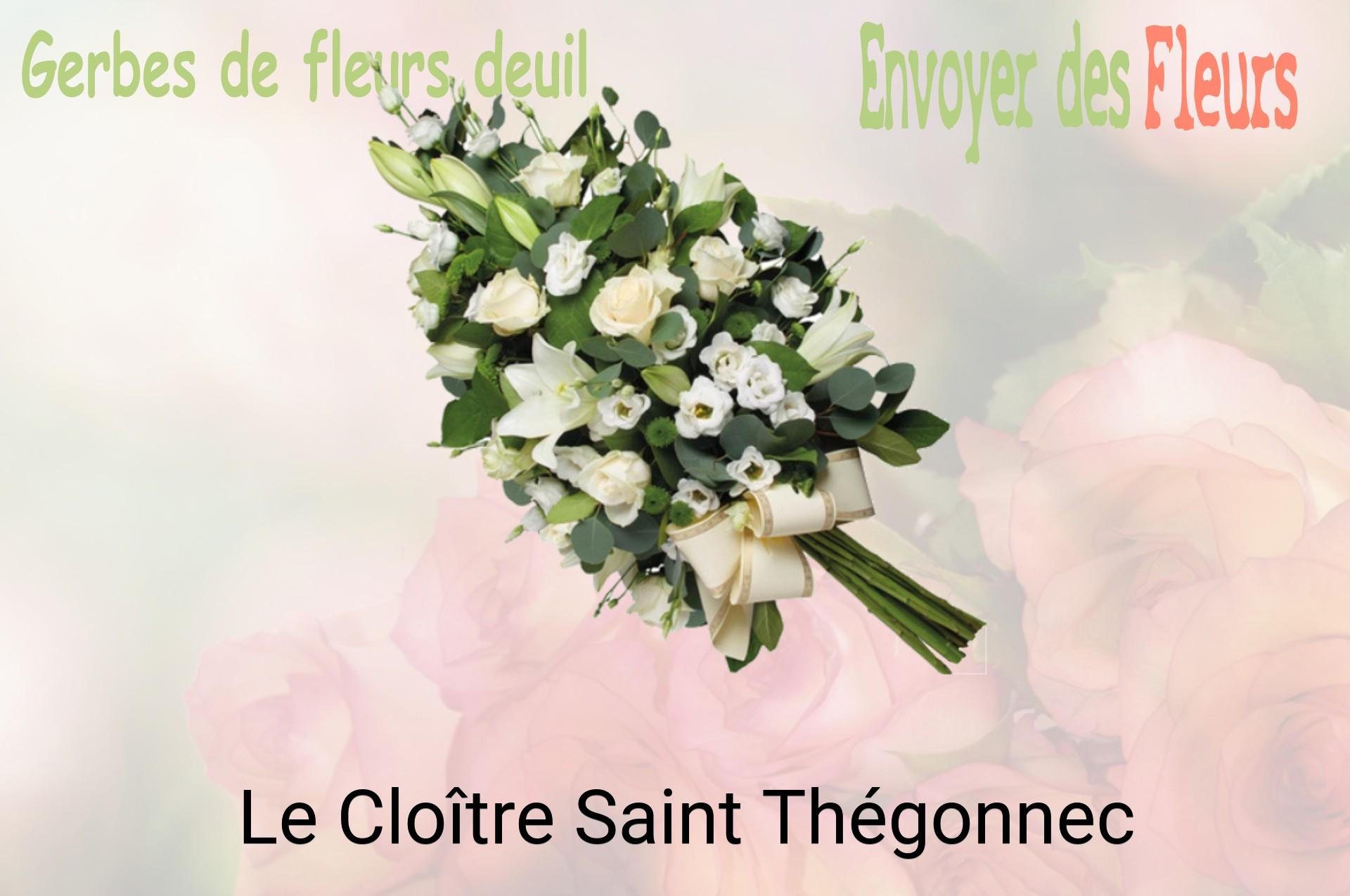 Gerbe de fleurs de deuil livrée à Le Cloître-Saint-Thégonnec
